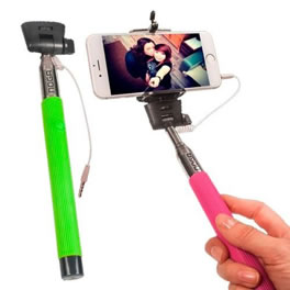 BASTON PARA SELFIE CON CABLE