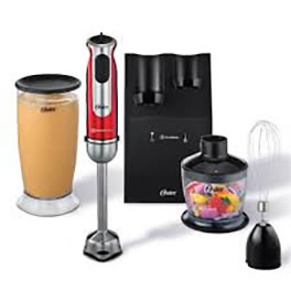 BATIDORA DE MANO MIXER 2801 KIT ROJA